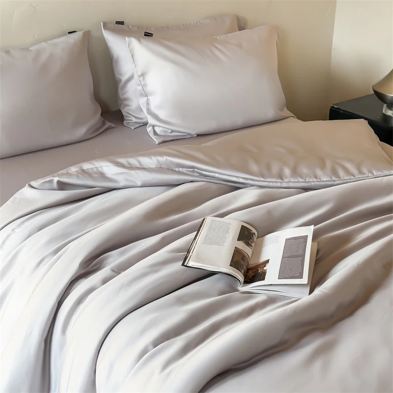 Silky Ten cel Quilt Cover,Summer Cooling Bedding Home Men Bed Linens 200*230/79*90in Breathable Soft