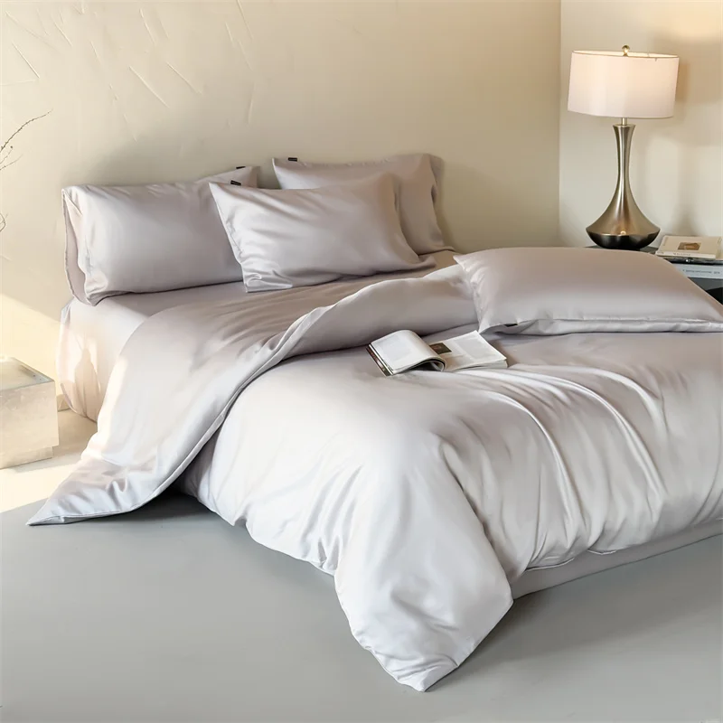 Silky Ten cel Quilt Cover,Summer Cooling Bedding Home Men Bed Linens 200*230/79*90in Breathable Soft