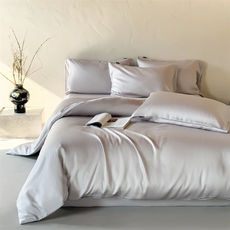 Silky Ten cel Quilt Cover,Summer Cooling Bedding Home Men Bed Linens 200*230/79*90in Breathable Soft